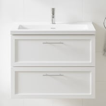 Dunes 800mm Wall Hung Single Vanity with Integrated Basin